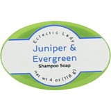 Juniper and Evergreen Handmade Shampoo Soap