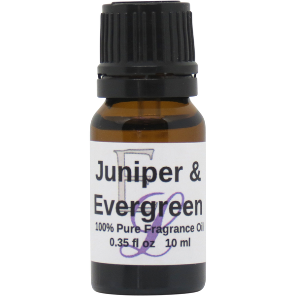 Juniper and Evergreen Fragrance Oil, 10 ml Premium, Long Lasting Diffuser Oils, Aromatherapy