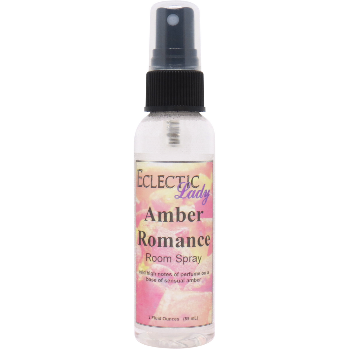Amber Romance Room Spray by Eclectic Lady, 4 Ounces, Fragrant Aromatic Room Mist for Home, Room, Office, Size: 4 Fluid Ounces, Clear