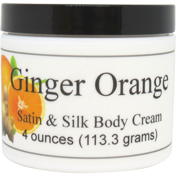 Ginger Orange Satin And Silk Cream