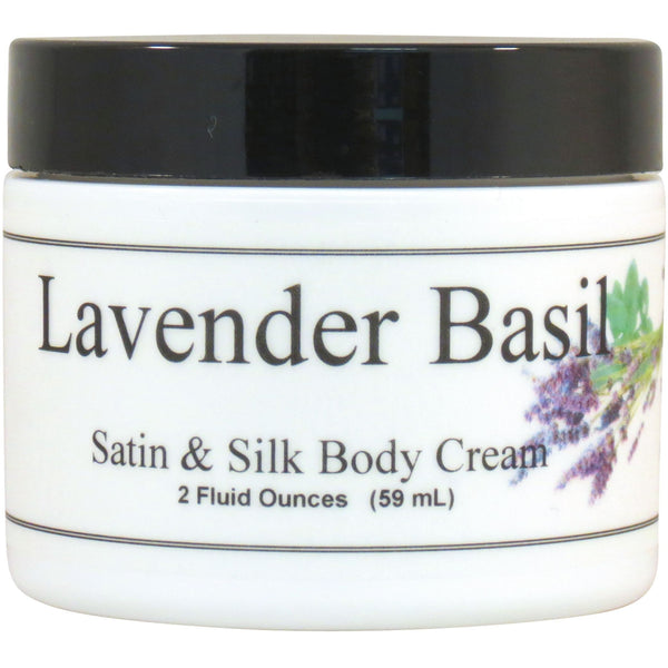 Lavender Basil Satin And Silk Cream