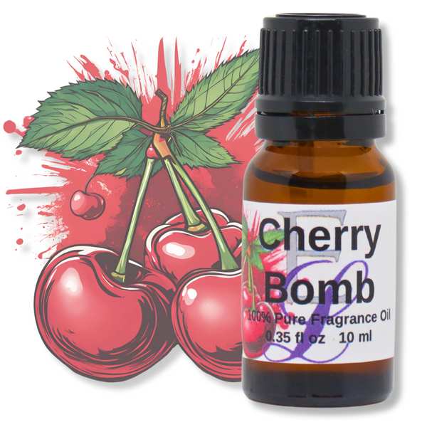 Cherry Bomb Fragrance Oil, 10 ml Premium, Long Lasting Diffuser Oils, Aromatherapy