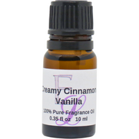 Creamy Cinnamon Vanilla Fragrance Oil, 10 ml Premium, Long Lasting Diffuser Oils, Aromatherapy