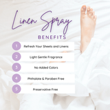 Bayberry Linen and Sheet Spray - No Artificial Colors, Parabens, or Preservatives - Long-Lasting Scent for Bed, Fabric & Pillow