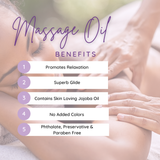 Magnolia Massage Oil, Perfect for Aromatherapy and Relaxation, Preservative Free