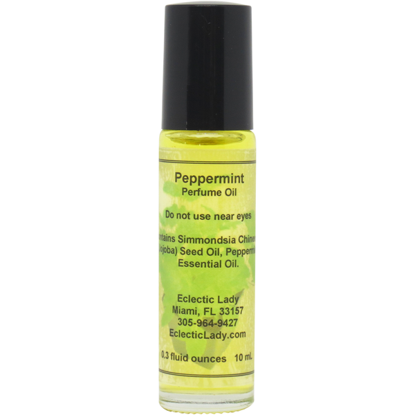 Peppermint Essential Oil Perfume Oil - Portable Roll-On Fragrance