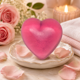 Sandalwood Rose Handmade Heart Soap