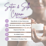 Narcissist Satin and Silk Cream,  Body Cream, Body Lotion