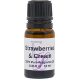 Strawberries and Cream Fragrance Oil, 10 ml Premium, Long Lasting Diffuser Oils, Aromatherapy