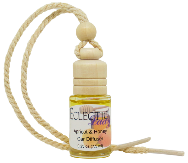 Apricot and Honey Scented Car Diffuser, Air Freshener, Aromatherapy Diffuser, Premium Grade Fragrance Oil