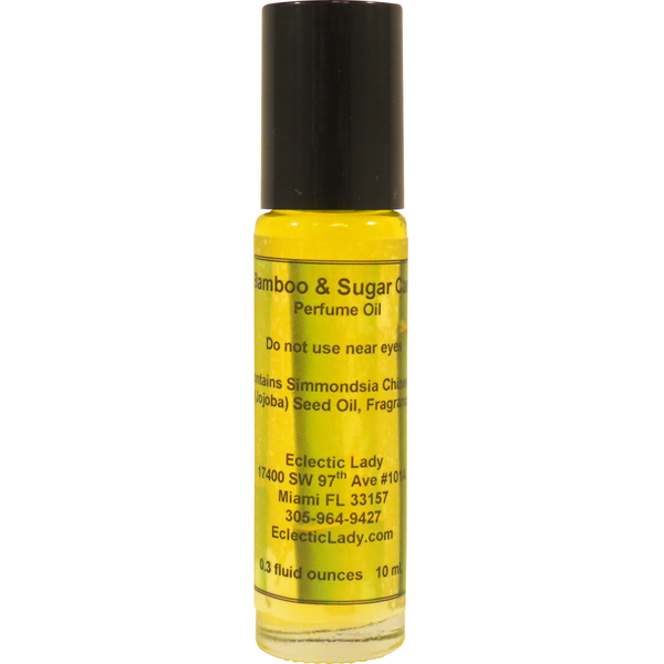 Bamboo and Sugar Cane Perfume Oil - Portable Roll-On Fragrance
