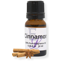 Cinnamon Fragrance Oil, 10 ml Premium, Long Lasting Diffuser Oils, Aromatherapy