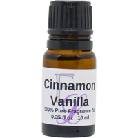 Cinnamon Vanilla Fragrance Oil, 10 ml Premium, Long Lasting Diffuser Oils, Aromatherapy