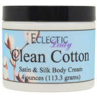 Clean Cotton Satin and Silk Cream,  Body Cream, Body Lotion