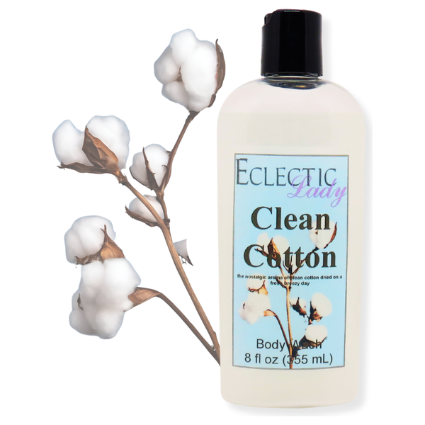 Clean Cotton Liquid Pearl Body Wash, 3 in 1 Use for Bubble Bath, Hand Soap & Body Wash