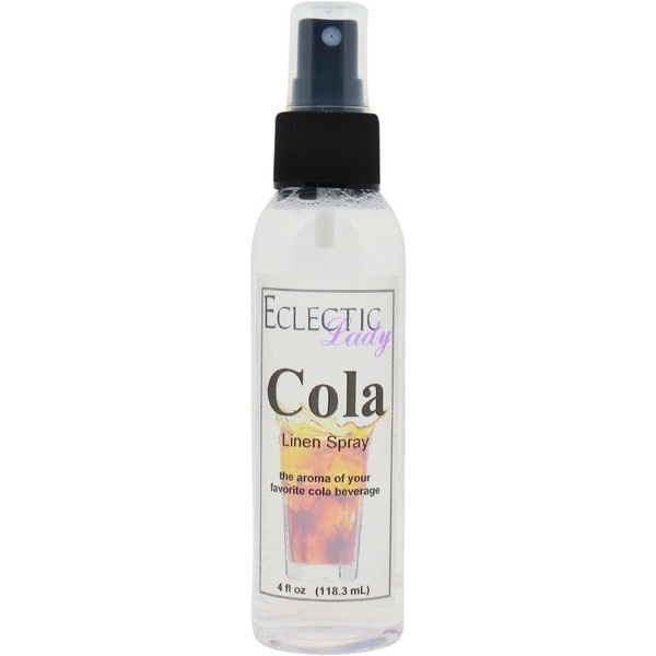 Cola Linen and Sheet Spray - No Artificial Colors, Parabens, or Preservatives - Long-Lasting Scent for Bed, Fabric & Pillow