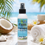 Exotic Coconut Body Spray, Hydrating Body Mist for Daily Use