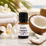 Exotic Coconut Fragrance Oil, 10 ml Premium, Long Lasting Diffuser Oils, Aromatherapy