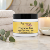 Fragrance Free Satin and Silk Cream,  Body Cream, Body Lotion