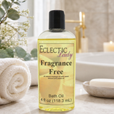 Fragrance Free Bath Oil, Hydrating Aromatherapy for Relaxation