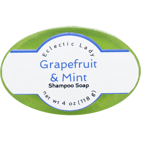 Grapefruit and Mint Handmade Shampoo Soap