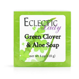 Green Clover and Aloe Handmade Glycerin Soap