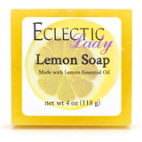 Lemon Handmade Glycerin Soap, Made with Lemon Essential Oil