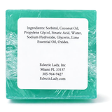 Lime Handmade Glycerin Soap, Made with Lime Essential Oil