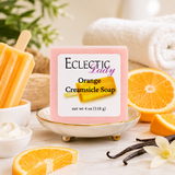 Orange Creamsicle Handmade Glycerin Soap