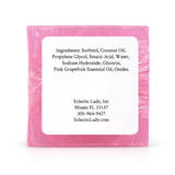 Pink Grapefruit Handmade Glycerin Soap, All Natural, Made with Pink Grapefruit Essential Oil