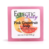 Pink Grapefruit Handmade Glycerin Soap, All Natural, Made with Pink Grapefruit Essential Oil