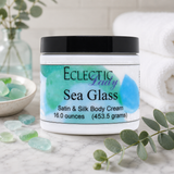 Sea Glass Satin and Silk Cream,  Body Cream, Body Lotion