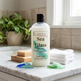 Sea Glass Liquid Pearl Body Wash, 3 in 1 Use for Bubble Bath, Hand Soap & Body Wash