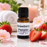 Strawberry Passion Fragrance Oil, 10 ml Premium, Long Lasting Diffuser Oils, Aromatherapy