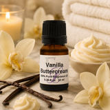 Vanilla Buttercream Fragrance Oil, 10 ml Premium, Long Lasting Diffuser Oils, Aromatherapy