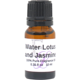 Water Lotus and Jasmine Fragrance Oil, 10 ml Premium, Long Lasting Diffuser Oils, Aromatherapy