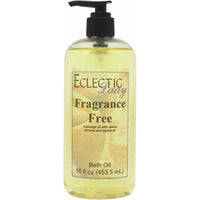 Fragrance Free Bath Oil