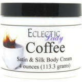 Coffee Satin And Silk Cream