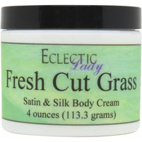 Fresh Cut Grass Satin And Silk Cream