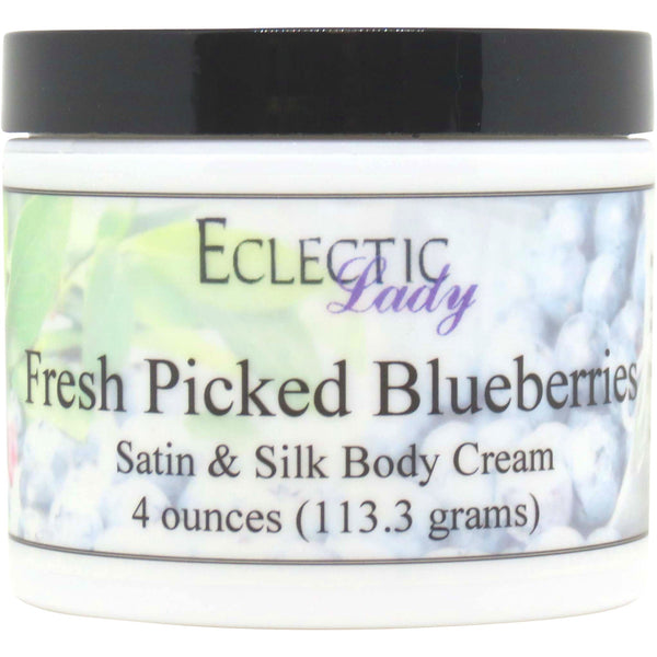 Fresh Picked Blueberries Satin And Silk Cream