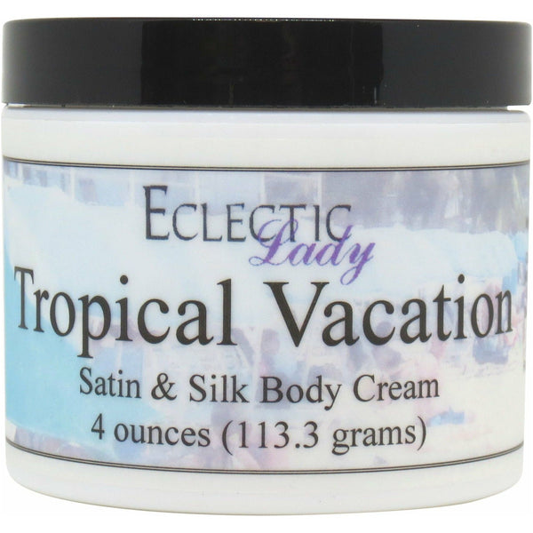 Tropical Vacation Satin And Silk Cream