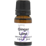 Ginger Lime Fragrance Oil, 10 ml Premium, Long Lasting Diffuser Oils, Aromatherapy