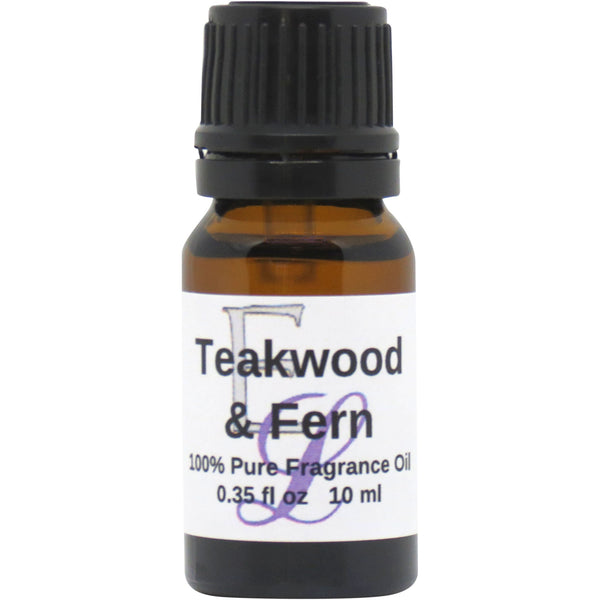 Teakwood and Fern Fragrance Oil, 10 mL, Premium Grade Fragrance Oil
