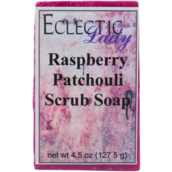 Raspberry Patchouli Scrub Soap