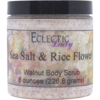 Sea Salt And Rice Flower Walnut Body Scrub