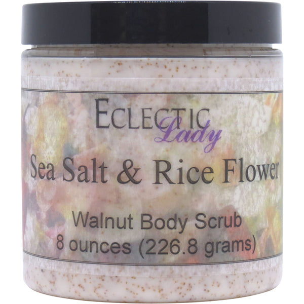 Sea Salt And Rice Flower Walnut Body Scrub