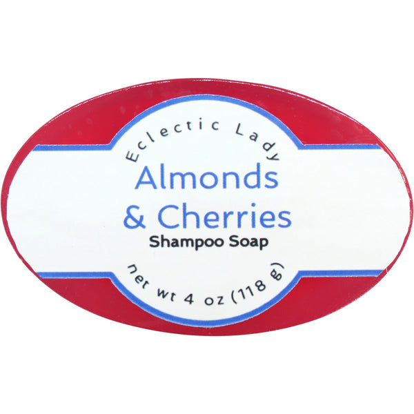 Almonds And Cherries Handmade Shampoo Soap
