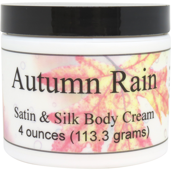 Autumn Rain Satin And Silk Cream