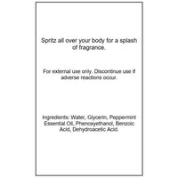 Peppermint  Body Spray