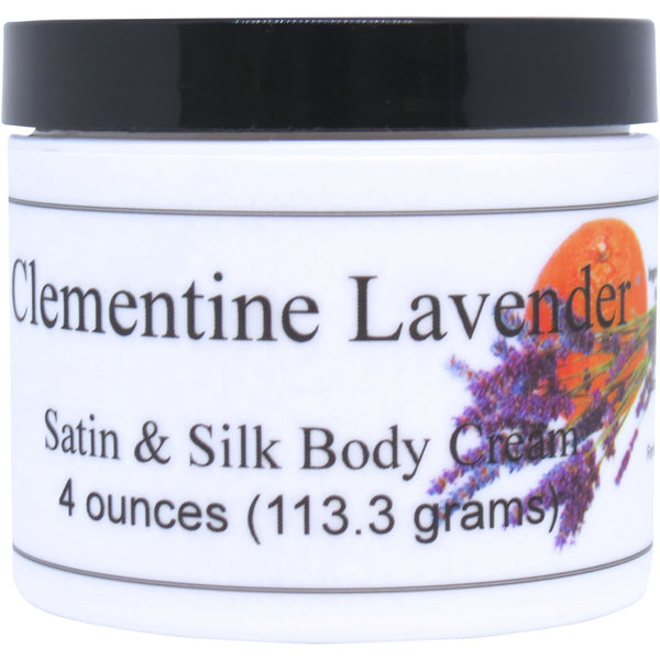 Clementine Lavender Satin And Silk Cream